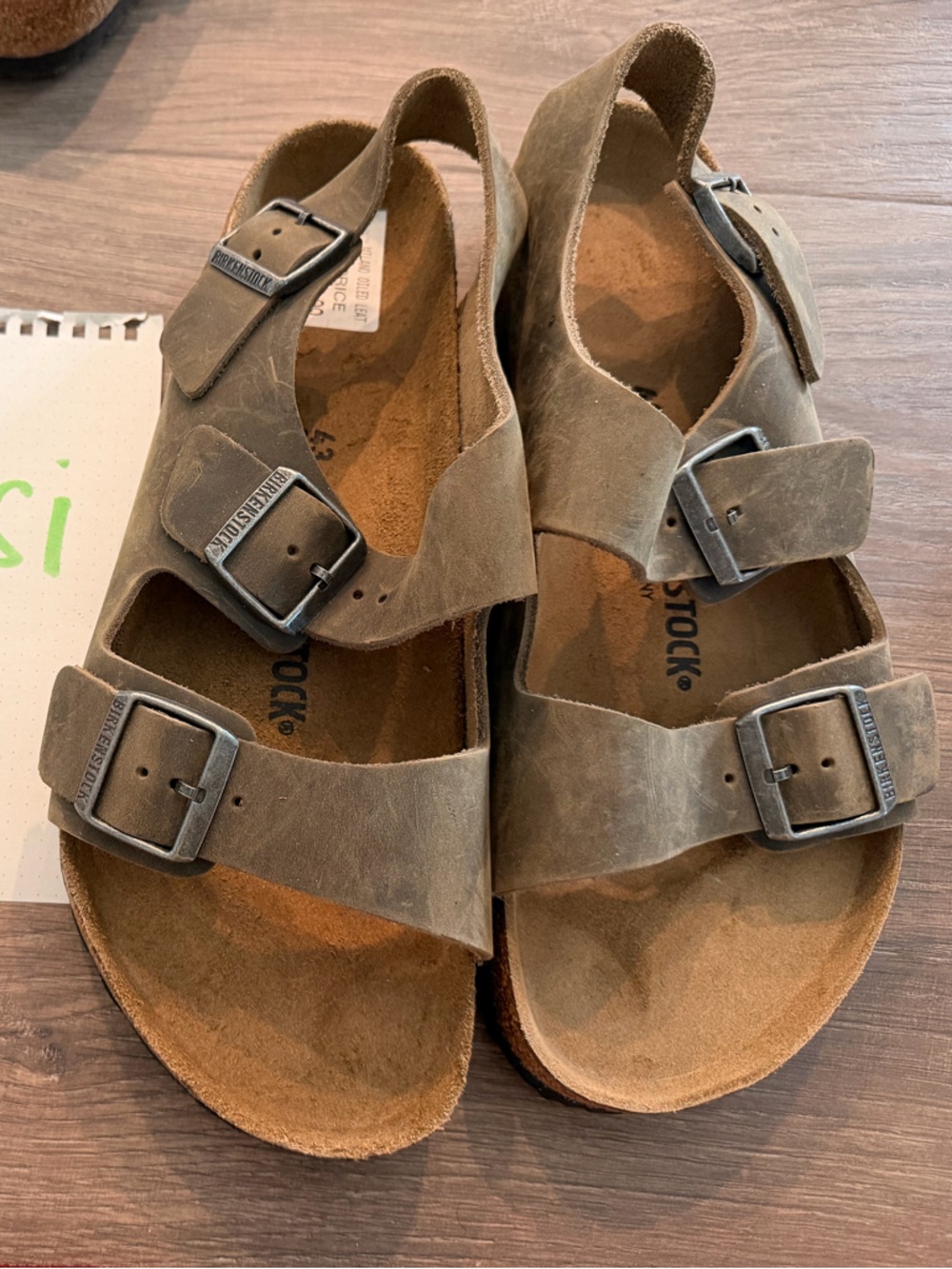 Birkenstock Brown Suede Adjustable Double-Strap Sandals